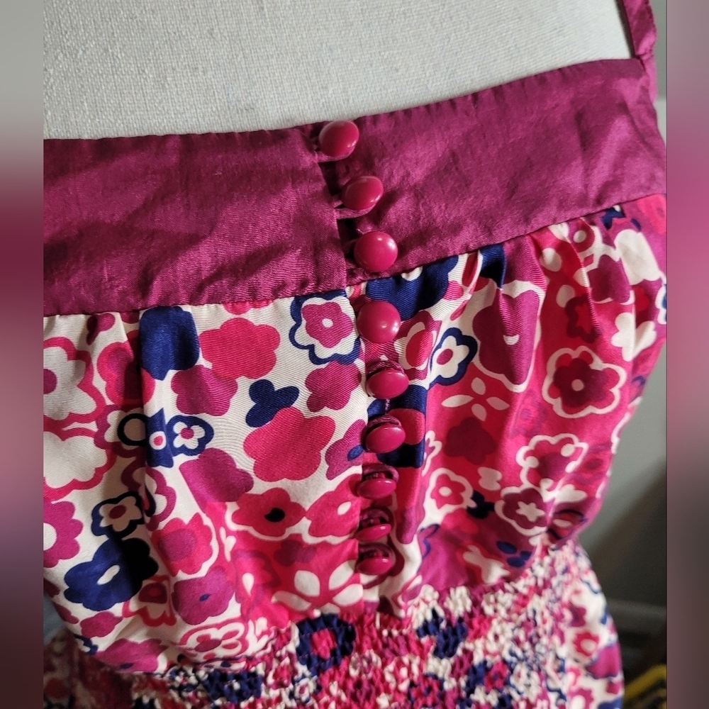 Anthropologie FRUITERIA BLOUSE HABOTI 100% SILK Odille Top Size 2 - Picture 2 of 4
